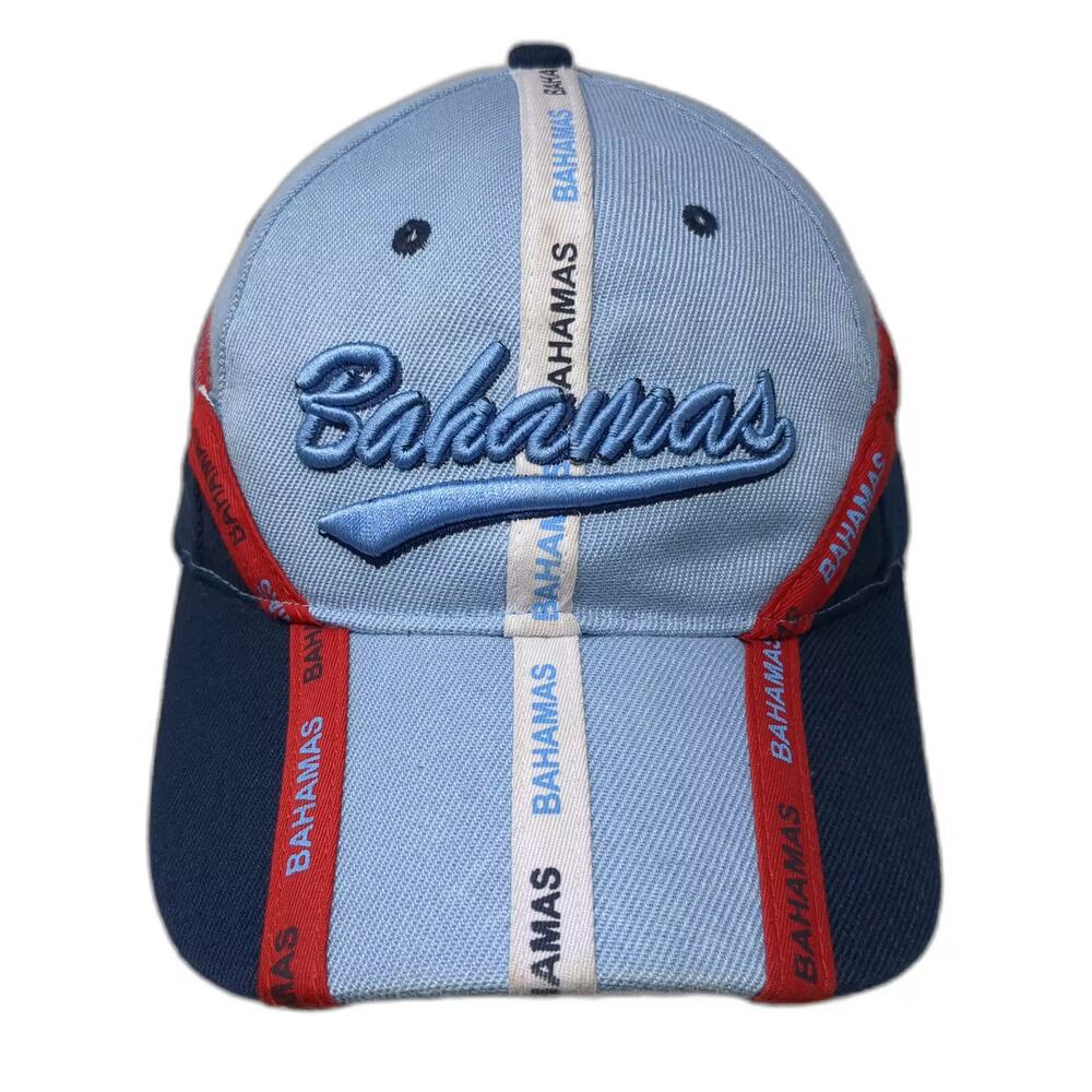 Dorsett Tees Baseball Cap Blue Red OS Bahamas Embroidered Tape Strapback hat